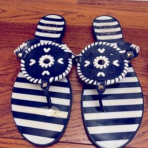 Jack Rogers Jelly Flip Flops Size 10. Very good used condition.